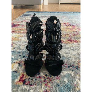 OLIVIA Black Giuseppe Heels Sz 8